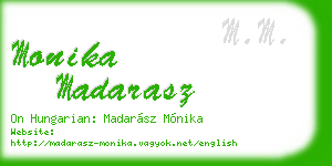monika madarasz business card