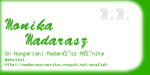 monika madarasz business card